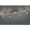 TRIO reality R80594006 BREST Stropné svietidlo 850mm 4xE14 chrómová, dymová