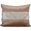 Dekoračná obliečka na vankúš s elegantným vzorom v hnedo béžovej farbe Šírka 50 cm | Dĺžka 60 cm hnedá