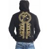 Yakuza mikina pánska s kapucňou VIP Team HOB 22089 black Veľkosť: 4XL, Farba: čierná/zlatá