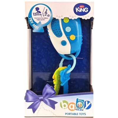 Wiky Baby detské kľúče modré s efektami 23cm 447245 - Hryzátko