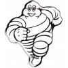 Nálepka emblém Michelin snehuliak 50 x 45 mm 3D