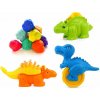 Aga4Kids Plastelína 10 ks s príslušenstvom Dinosaury MR1410