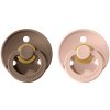 BIBS Colour cumlíky, kaučuk 2ks - veľkosť 2 - Dark Oak Blush