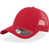 Atlantis Headwear Kšiltovka Rapper Trucker, 5 panelová COT338020a8099-red/red Univerzální Červená/červená
