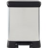 Odpadkový kôš Curver Deco Bin Duo 10 + 18 l strieborný