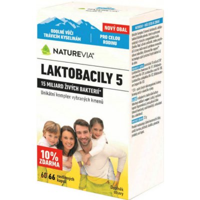 Swiss Laktobacily "5" 66 kapsúl