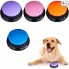 Hovoriace zvukové tlačidlá pre psa na učenie, zábavu a nahrávanie, sada 4 ks
