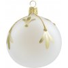 Bella Rose Sklenená vianočná ozdoba Guľa Mat Zlatá 1 Menšia