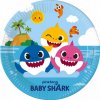 PROCOS Papierové taniere Baby Shark 23cm 8ks