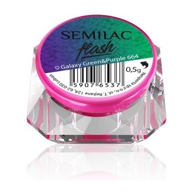 Semilac SemiFlash Galaxy Green purple 664 0,5 g