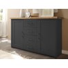 Široká komoda so zásuvkami Locarno, grafit/dub artisan