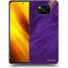 Picasee silikónový čierny obal pre Xiaomi Poco X3 - Purple