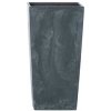 PROSPERPLAST URBI SQUARE BETON EFFECT Kvetináč antracit 40 cm
