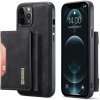 AppleKing dG.MING 2 v 1 kryt s odnímateľnou magnetickou peňaženkou pre iPhone 12 / 12 Pro - čierny - možnosť vrátiť tovar ZADARMO do 30tich dní