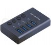 LaskaKit_cz USB Hub-Nabíječka 4x USB 3.0