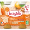 Babybio Mrkva s maslovou tekvíc kuraťom a ryžou 2 x 200 g