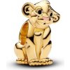 Pandora Pozlátená korálka Simba Leví kráľ Disney 763376C01