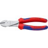 Knipex Silové bočné štiepacie kliešte, chrómované, viaczložkové návleky, 180 mm