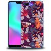 Picasee silikónový prehľadný obal pre Honor 10 - Purple Leaf