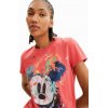 Dámské triko DESIGUAL MICKEY CRASH 3088 RED velikost XXL
