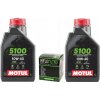 OLEJ MOTUL 5100 10W40 4T MA2 2L + OLEJOVÝ FILTER HIFLO HF207