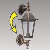 Prezent 3081 záhradná nástenná lampa Capri 1x60W | E27 | IP44 - obojstranná, hnedá patina Prezent 3081
