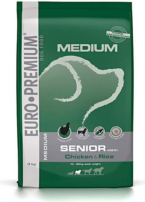 Euro-Premium Medium Senior Chicken & Rice 12 kg