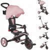 Globber Trojkolka detská skladacia 4v1 - Deep Pastel Pink