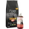 DOLINA NOTECI Piper Animals s kuracím mäsom 12kg & LAB V Lososový olej pre psov a mačky 1000ml