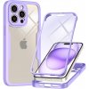 Techsuit ColorVerse 360 Series – 360° kryt + ochranné sklo na iPhone 15 Pro Max – fialový
