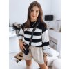 Dámsky sveter AMELIA čierno-biely Dstreet čierna | šedá UNIVERZÁLNÍ DStreet 1210002937191