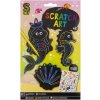 Kreatívny set vytvor si vlastné vyškrabávacie zvieratká III. 4 ks + samolepky