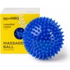 Rehabiq Masážna loptička ježko modrý, 10 cm