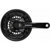 Kľučky 3 Shimano Tourney FC-TX501-L 175mm 42x34x24z, čierne s krytom