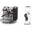 Rocket Espresso Mozzafiato FAST V, black + Eureka Helios 75, white