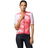 ALÉ Cycling Clothing Alé PR-E Palm SS W, Coral red Veľkosť: M Všestranný dámsky cyklistický dres s krátkym rukávom