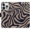 Flipové puzdro iSaprio - Zebra Black 02 - iPhone 15 Pro