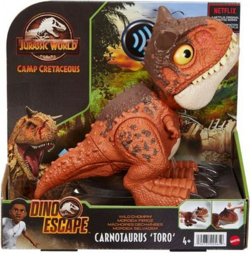 MATTEL Jurský svět: Křídový kemp Carnotaurus Toro