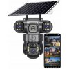 Solárna 4G kamera vonkajšia s tromi objektívmi HD 3x3MP, SIM karta LTE Heelly
