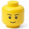 LEGO® úložná hlava mini chlapec s vekom 10,2 x 10,2 x 12 cm