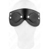 Kink - leatherette mask with detachable eye covers 22 x 9 cm