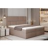 Bývaj s nami SK, FANCY 05 boxspringová posteľ 145 x 200, Monolith 09 látka,pena PUR,pružina bonell