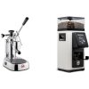 La Pavoni Europiccola Lusso + Rancilio STILE, white