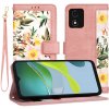 Techsuit FlipCraft knižkové puzdro s remienkom na Motorola Moto E13 – Ružová Sweetheart KF2328531