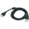 GEMBIRD Kabel USB 2.0 A-A prodlužovací 3m Premium (černý, ferit, zlacené kontakty) CCF-USB2-AMAF-10