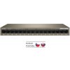 Tenda TEG1016M 16-port Gigabit Switch, 16x 10/100/1000 Mb/s, Fanless, MAC 8K, napájanie AC/DC, aj múr TEG1016M