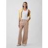 GAP Džínsy High Rise drawstring wide-leg Béžová