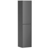 Hansgrohe Xevolos E - Vysoká skrinka 40x176x36 cm, 2 dvierka, pánty vpravo, matná sivá/metalická sivá 54223770