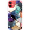 AppleMix Kryt pre Apple iPhone 13 - gumový - farebné geometrické tvary