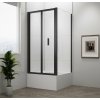 Polysan DEEP BLACK obdĺžniková sprchová zástena 1000x750mm L/P varianta,číre sklo MD1910B-01